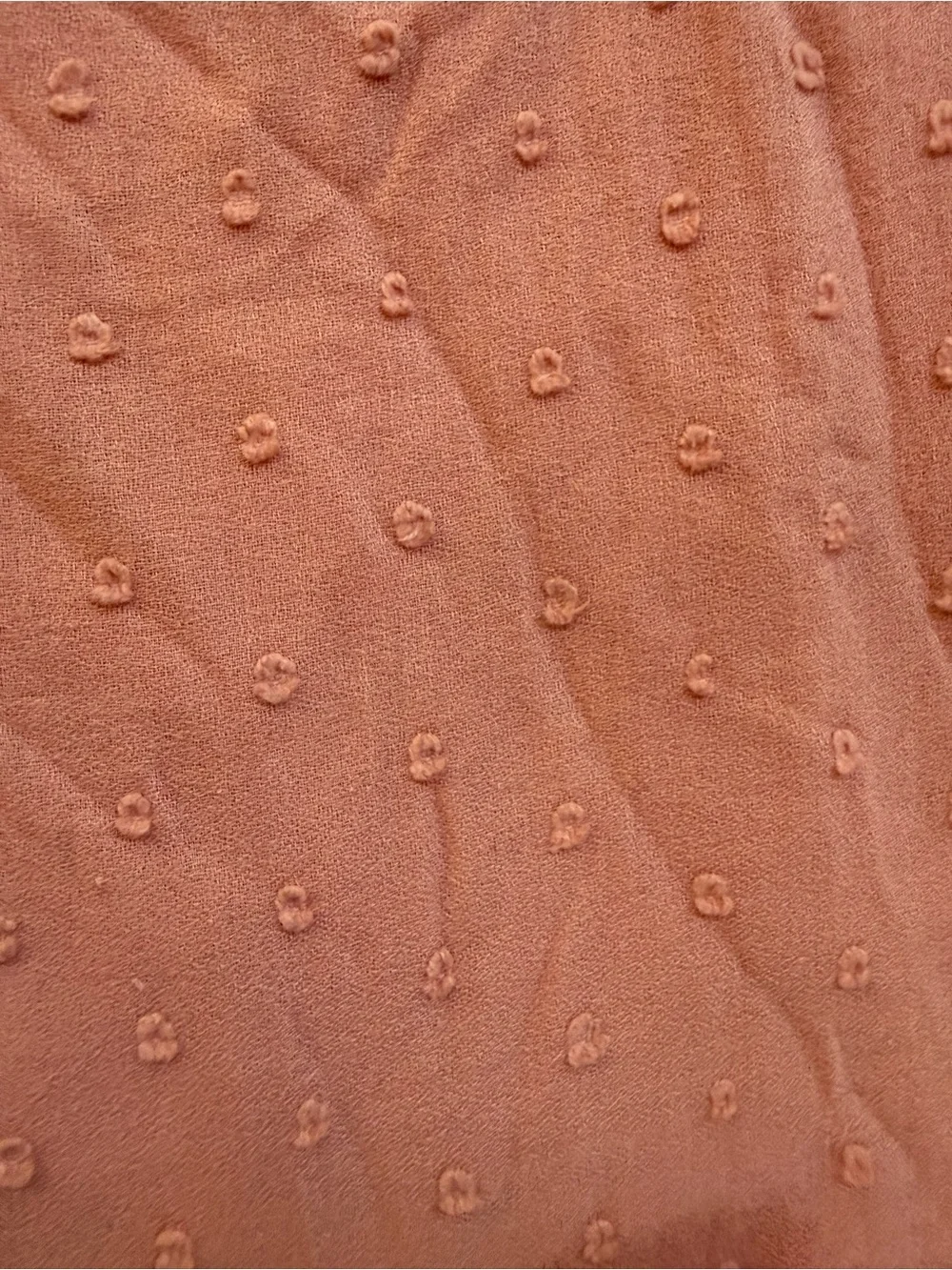 Old Navy Girls' Rose Pink Swiss Dot Ruffle Hem Dress Top